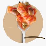 RIGATONI CON POMODORI DATTERINI, OLIVE LECCINO E CAPPERI 4X350 GR