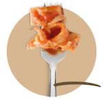 MEZZI PACCHERI AL RAGU' DI SEPPIA 4X350